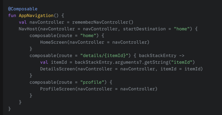 Defining the Navigation Graph